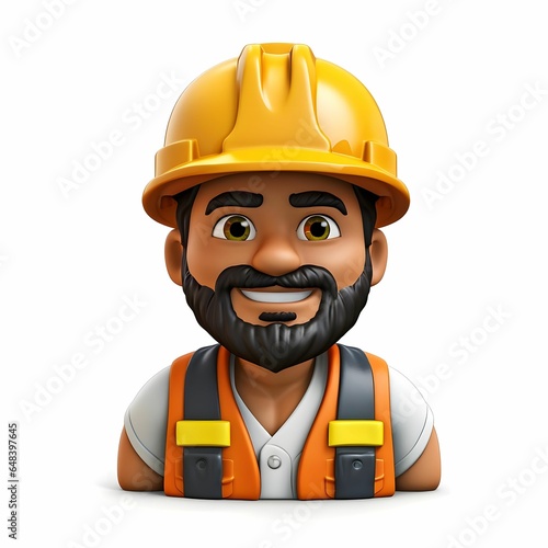 emoji of a construction worker  Generative AI