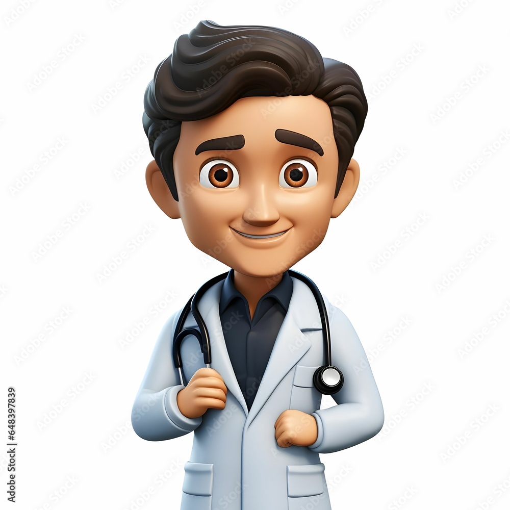 emoji of a doctor with stethoscope Generative AI emoji of a doctor with stethoscope Generative AI