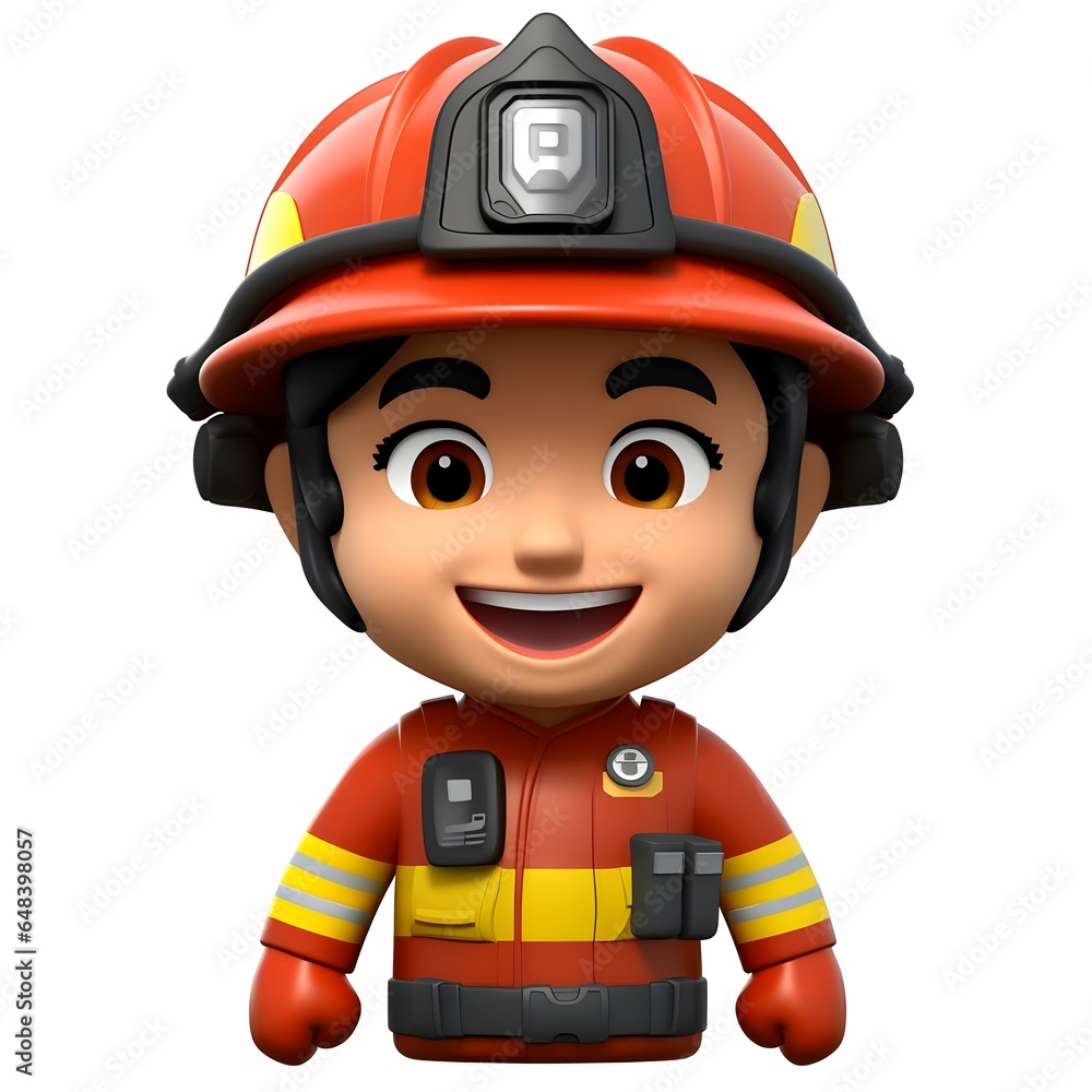emoji of a firefighter Generative AI emoji of a firefighter Generative AI