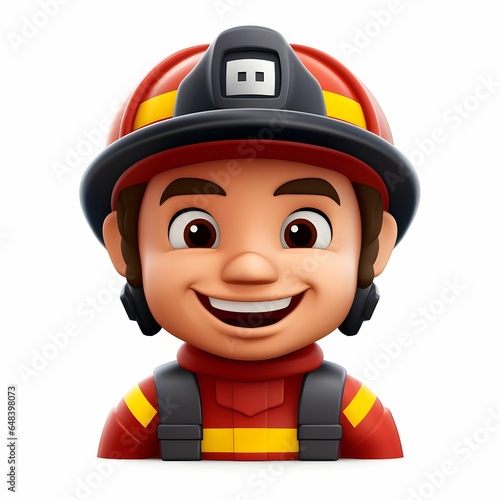 emoji of a firefighter  Generative AI