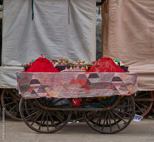 A hindu religious stall