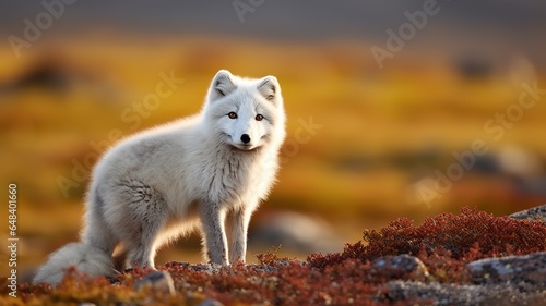 Arctic Fox Shedding Winter Coat in Sunlight  Embracing the Changing Seasons