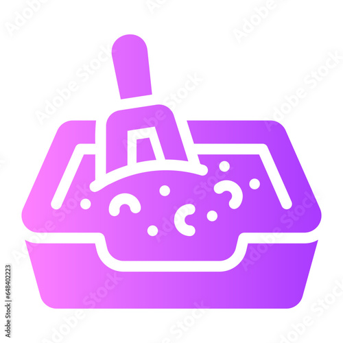litter box Gradient icon