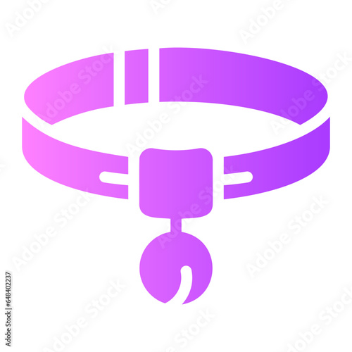 pet collar Gradient icon