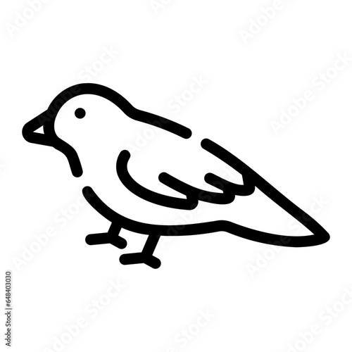bird Line Icon
