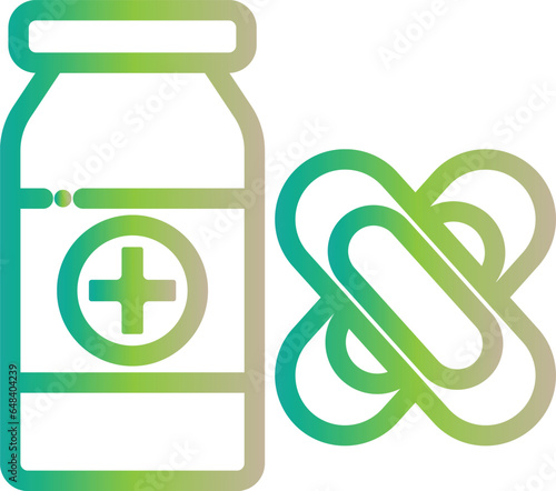 symbol wound medicine, wound medicine icon