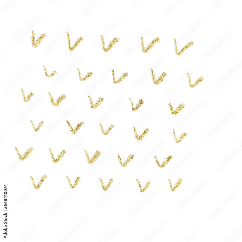 Gold glitter hand drawn scribble line Gold glitter hand drawn scribble line