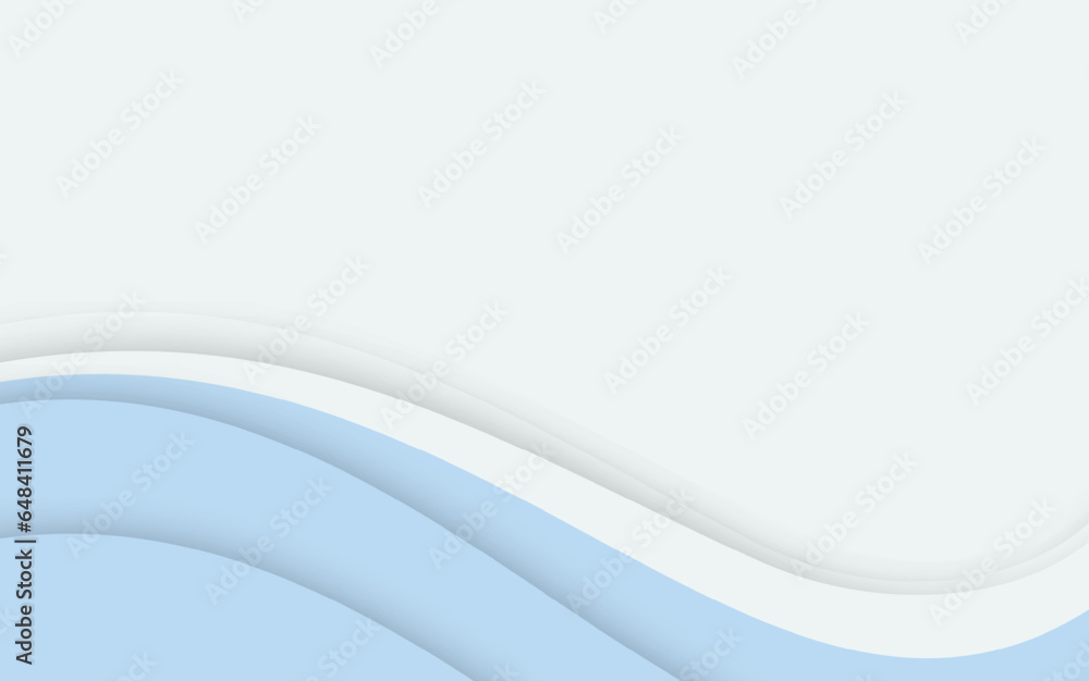Fototapeta premium Blue and white wave abstract background for simple minimalist design