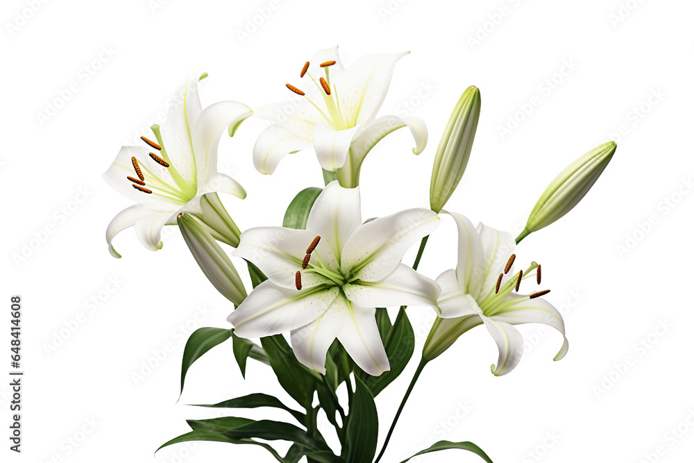 Lily with Transparent Background.