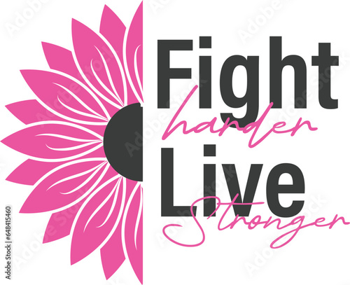 Pink ribbon line art brush style. Breast Cancer Awareness Month Campaign. Icon design for poster, banner, t-shirt.