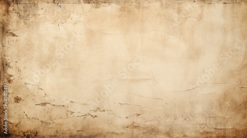 Grungy, plaster stone wall textured background in beige.