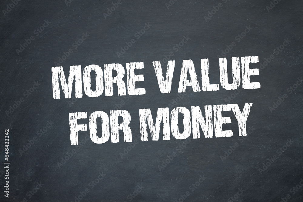 More Value for Money - obrazy, fototapety, plakaty 