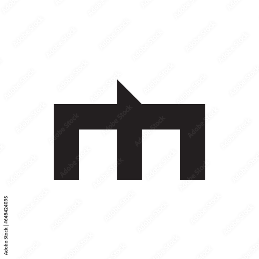 Obraz premium M letter logo design vector