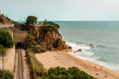 La Vinyeta Nudist Cove beach in Calella