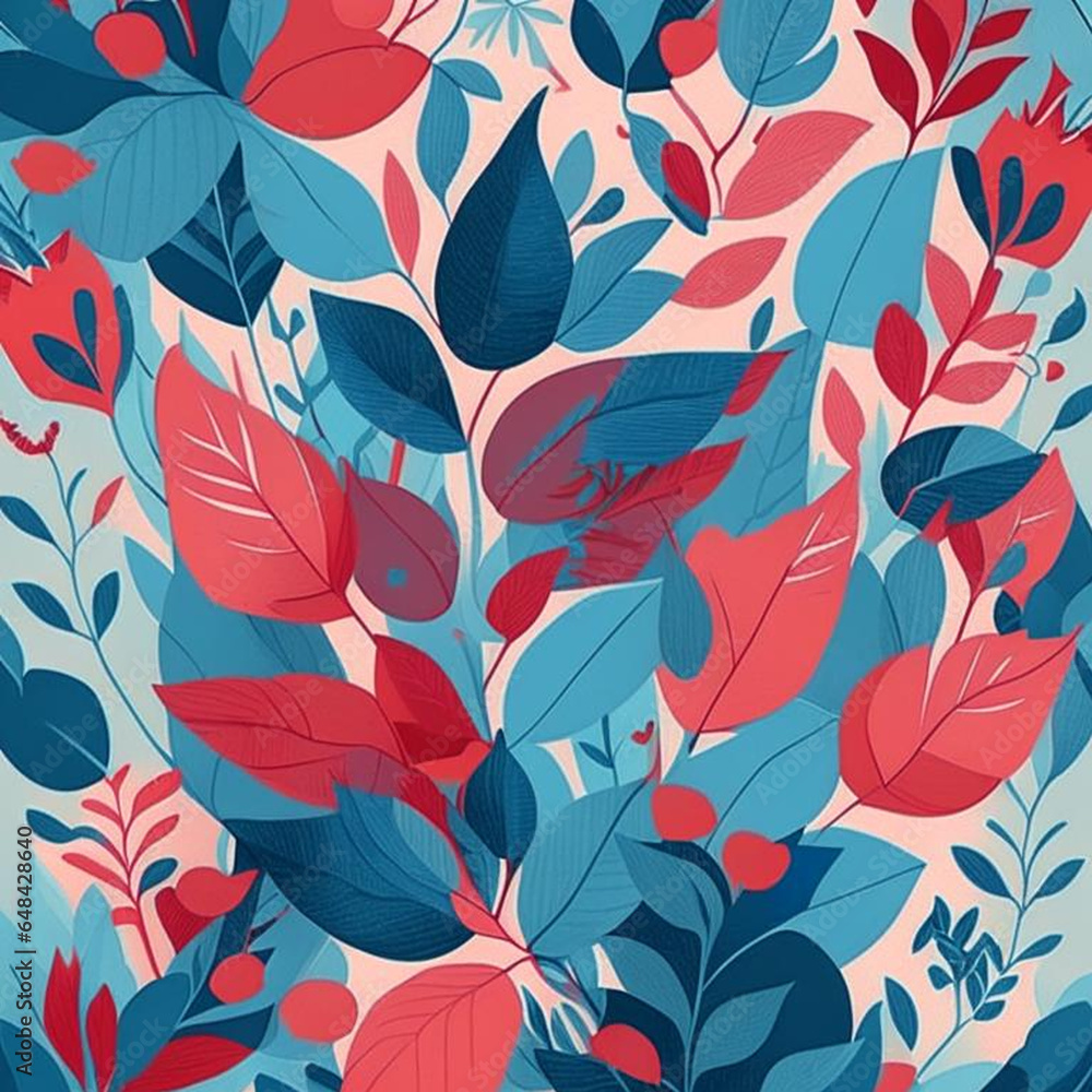 Blue, red, grey and pink watercolor flowers with stems and leaves. Watercolor art background. Blue, red, grey and pink watercolor flowers with stems and leaves. Watercolor art background.