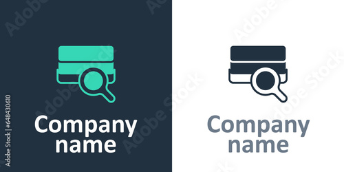 Logotype Agricultural soil test and results icon isolated on white background. Digital soil analysis. Logo design template element. Vector