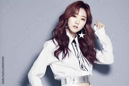 portrait of a woman, k-pop, generative ai