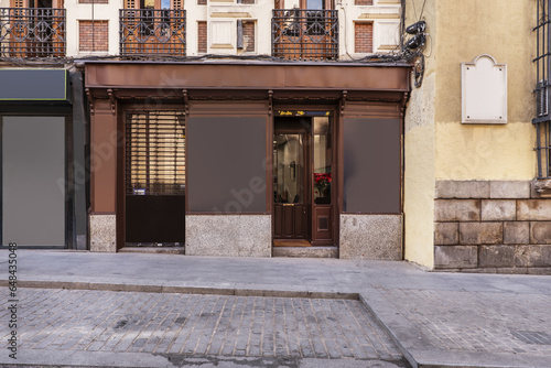 A commercial premises in an old building