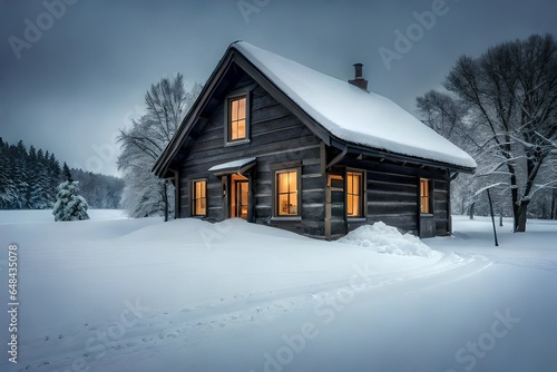 house in the snow © ANNU
