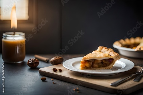 cake with nuts and raisins