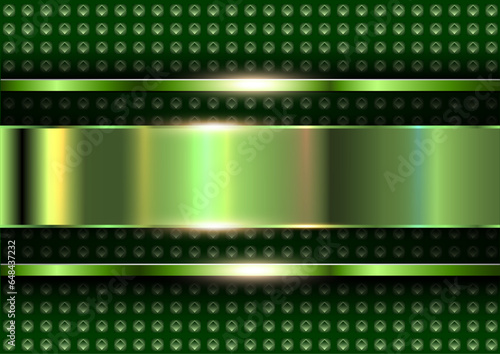 Metallic blue background, s...