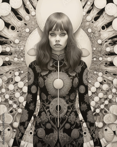 portrait of a woman in style