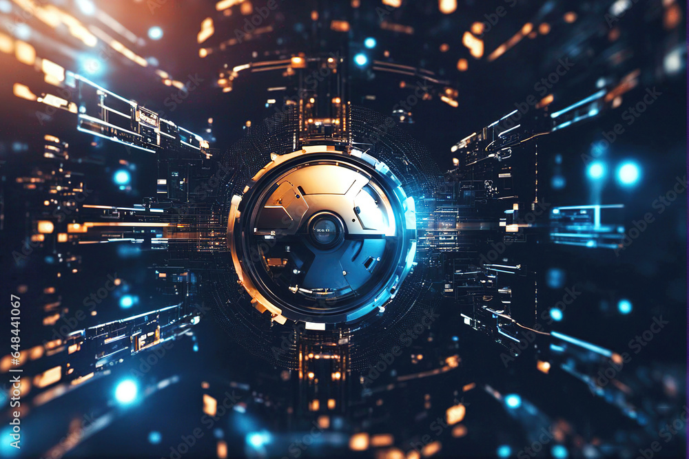 Dynamic abstract technology background illustration. Dynamic abstract technology background illustration.