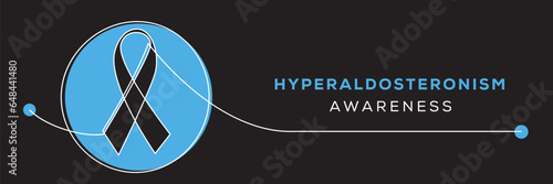 Hyperaldosteronism awareness, banner design. photo