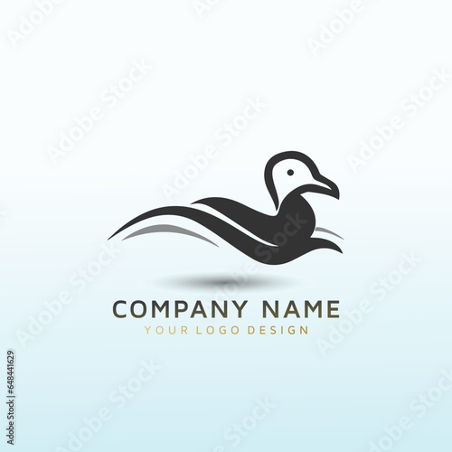 Coastal lifestyle brand featuring a mallard duck and wave