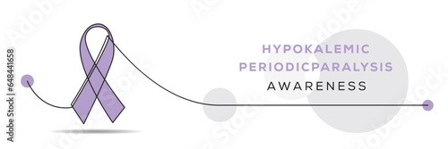 Hypokalemic Periodic Paralysis awareness, banner design. photo