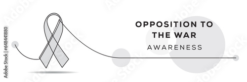 Opposition to the War awareness, banner design.