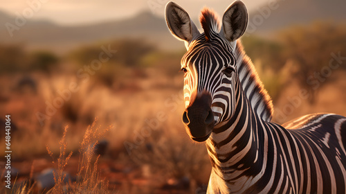 Zebra Natural Light in the Wild