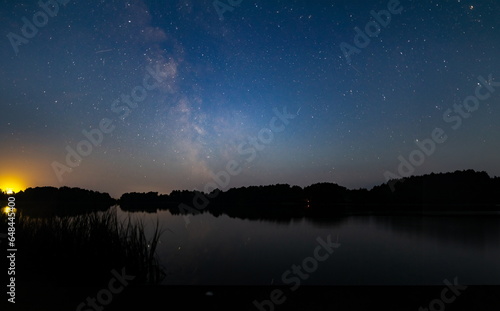 Night sky with shine sky nature background. Astronomy education space concept