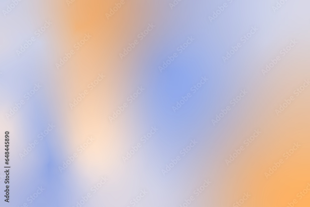 The background gradient is abstract. blue and yellow.
