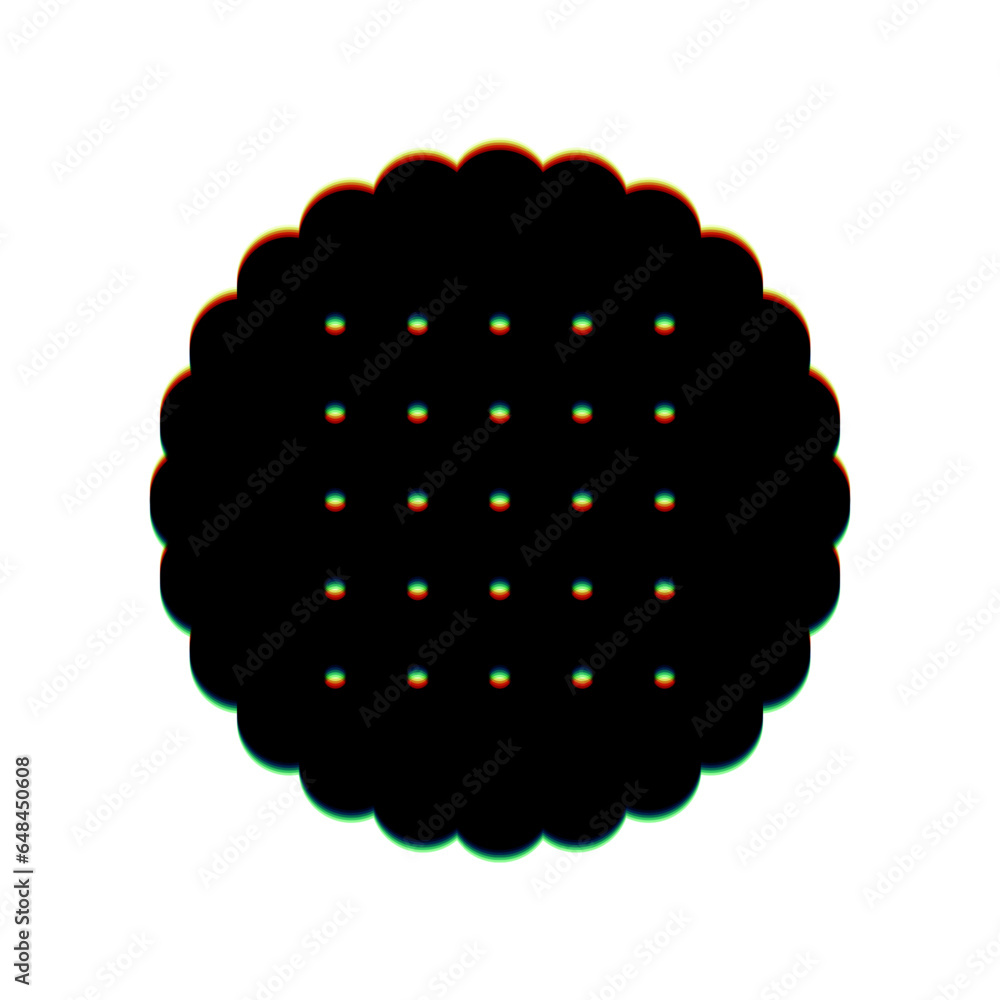 Obraz na plátně Round biscuit sign