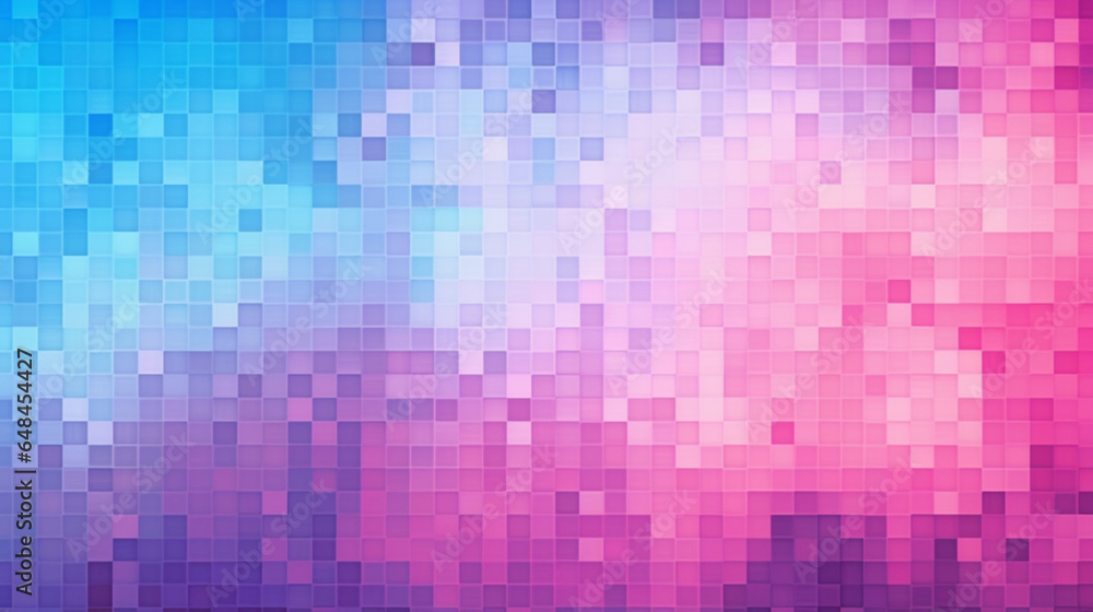 Pixelated background with pink and blue shades