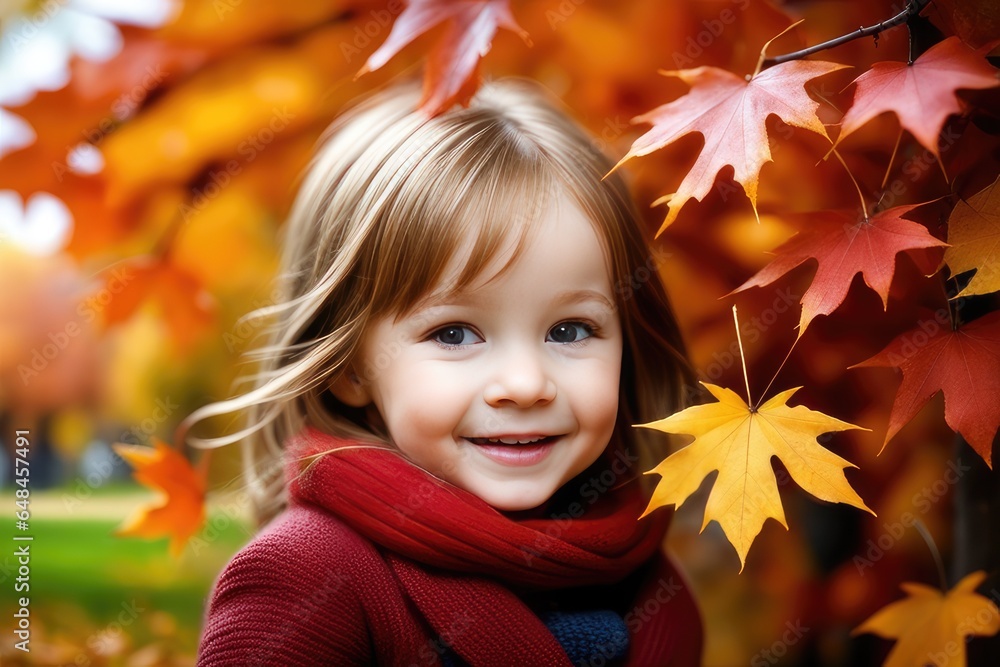 portrait of a girl in autumn portrait of a girl in autumn