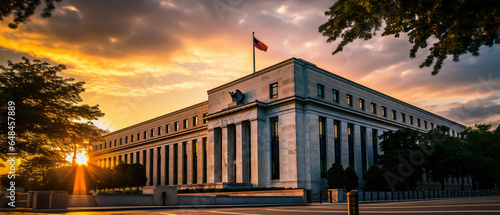 Front of the United States Federal Reserve Bank photo