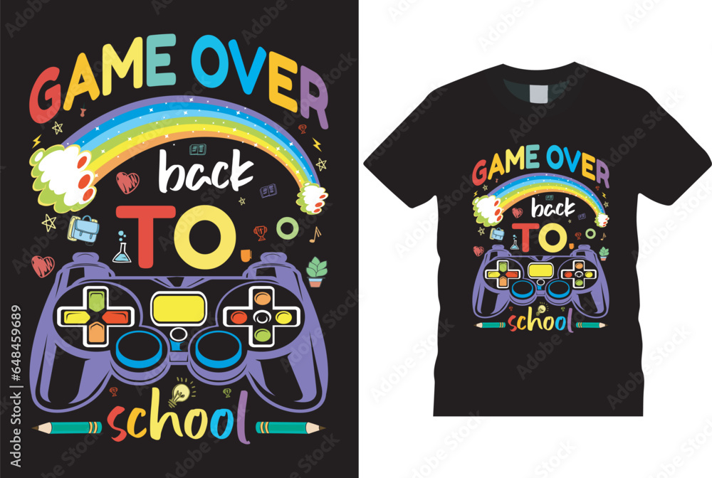 Back-to-school typography t shirt design vector13