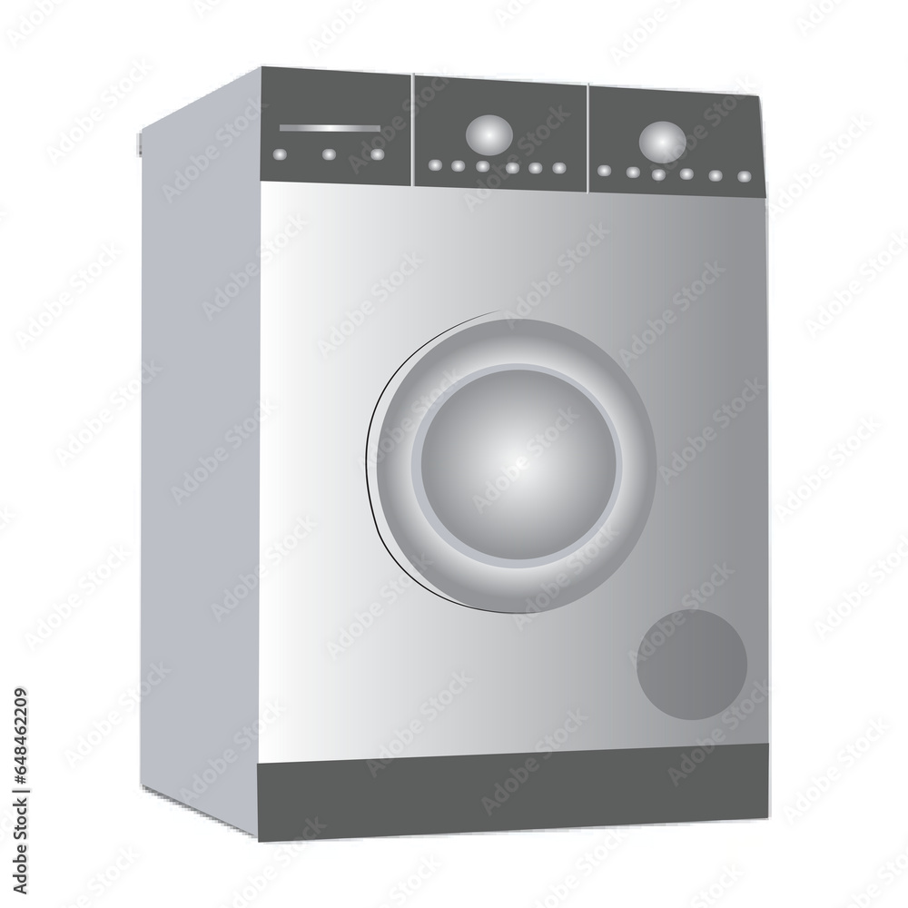 Vector illustration of front load fully automatic Washing Machine for household purpose.
Vector illustration of front load fully automatic Washing Machine for household purpose.