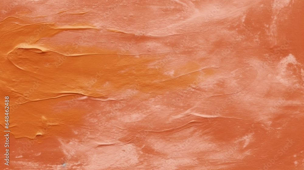 Orange paint brushstroke textured