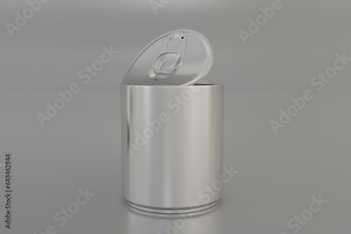 Metal Food Tin Can Packaging Mockup