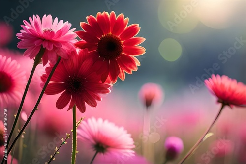 red and white daisy flowers