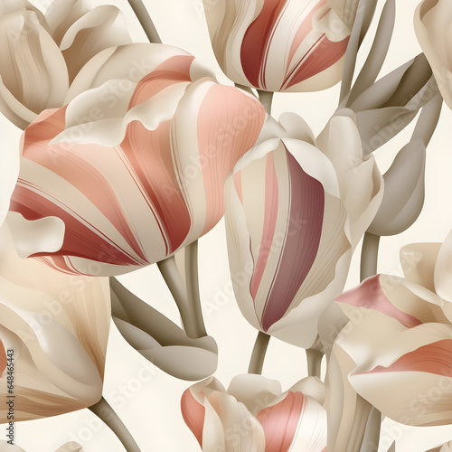 seamless pattern, seamless flower pattern, flowers, generated ai