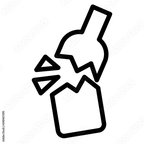 broken glass bottle