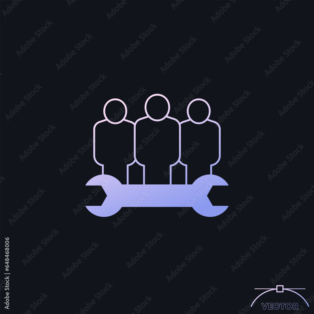 repair team icon for web or apps repair team icon for web or apps
