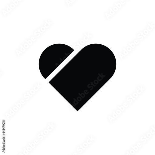 heart icon on white background