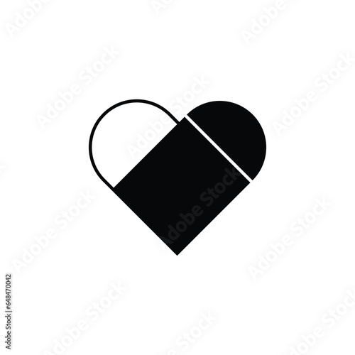 heart icon on white background
