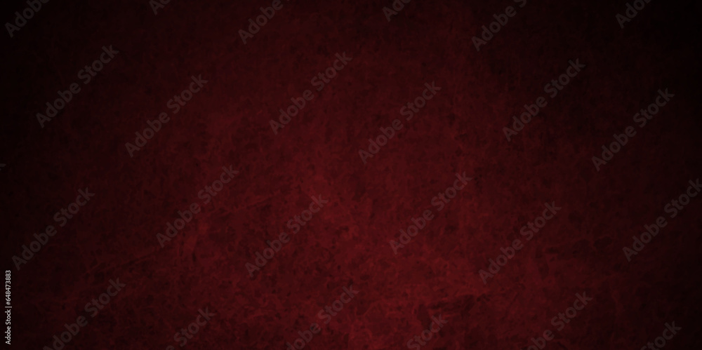 Red stone concrete grunge wall texture and backdrop background anthracite panorama. Panorama dark black and red stone marble slate backdrop vanttege background or texture. 