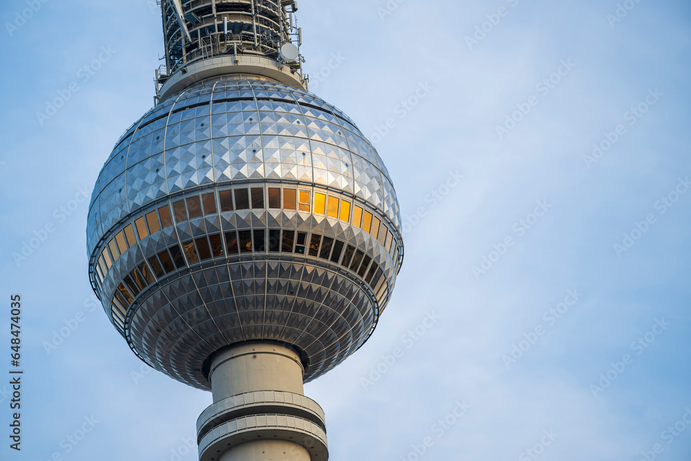 Detail der Turmkugel des Berliner Fernsehturms